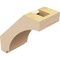Ekena Millwork 3-inch W x 6-inch D x 6-inch H Imperial Rough Cedar Woodgrain TimberThane Knee Brace, Primed BRCUR03X06X06IMPRCPR - alternate 3